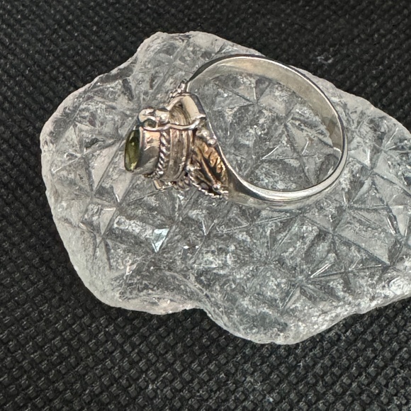 Sterling Silver Peridot "Poison" Ring - Picture 2 of 5